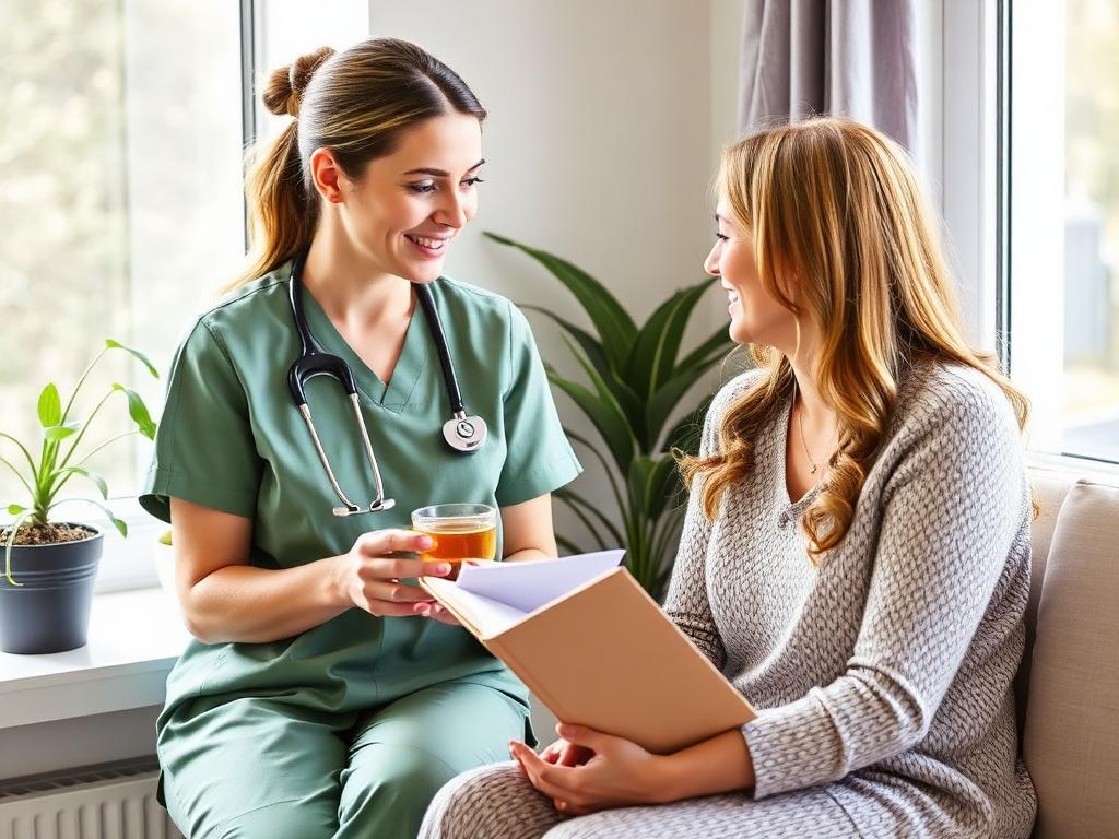 Nurse providing Preventive Health & Wellness Coaching